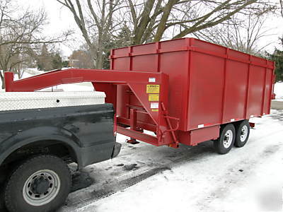 New 8'X14' x 6' gooseneck or 5TH wheel dump trailer, 