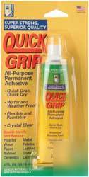 Quick grip adhesive glue weatherproof 2OZ clear beacon