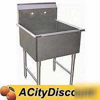 Stainless 1 compartment sink 24INX24INX12IN bowl