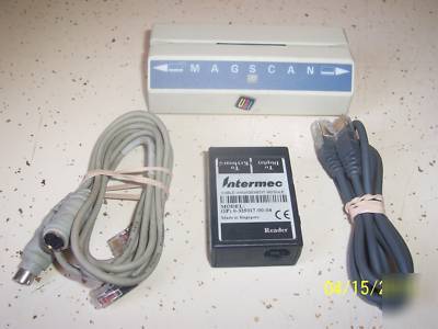 Ubi intermec magscan wedge card reader & cables lot