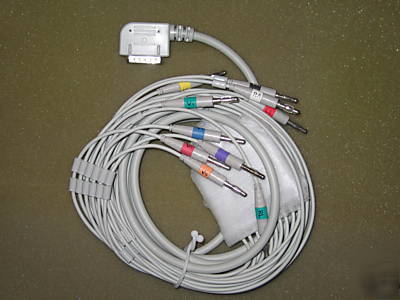 New kenz compatible 10-lead shielded ekg cable