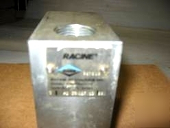 New - racine hydraulic valve block p/n 987618