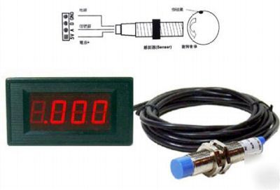 Rev counter panel meter w/ npn sensor