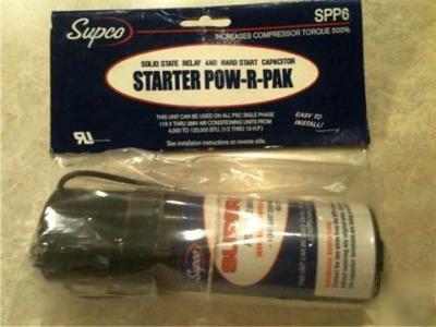 Hard start kit supco SPP6 for compressors 