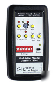 Static control workstation test meter