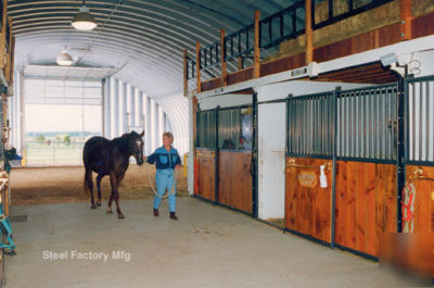 Steel factory mfg arch storage building metal barn kit