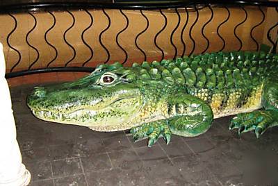 16' fake alligator gator bar nightclub restaurant decor