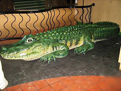 16' fake alligator gator bar nightclub restaurant decor