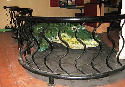 16' fake alligator gator bar nightclub restaurant decor