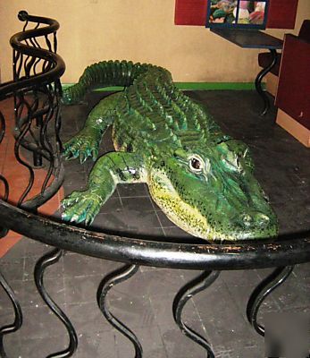 16' fake alligator gator bar nightclub restaurant decor