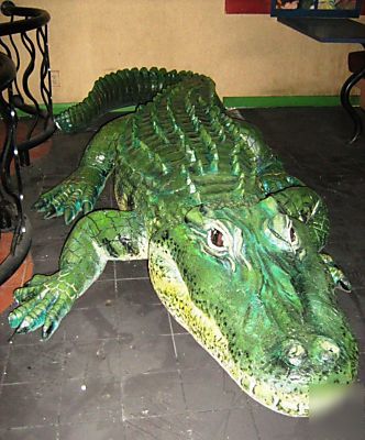 16' fake alligator gator bar nightclub restaurant decor