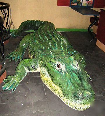 16' fake alligator gator bar nightclub restaurant decor