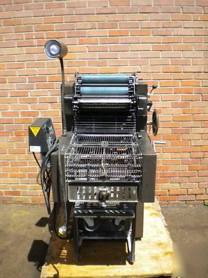 Ab dick 9810 xcs 2 color offset printing press