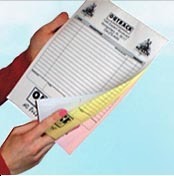 100 sets of 3 part carbonless ncrÂ® forms