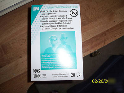3M 1860/N95 respirator/surgical masks 120/case