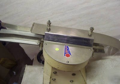 Automatic bagel slicing slicer machine moline # 250 