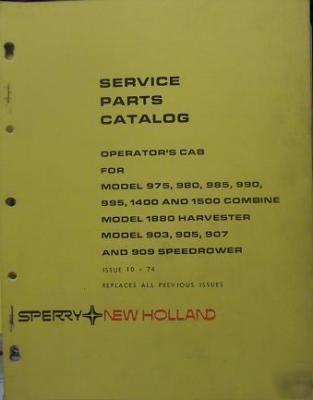 New holland 975,985,995 & more combine cab parts manual