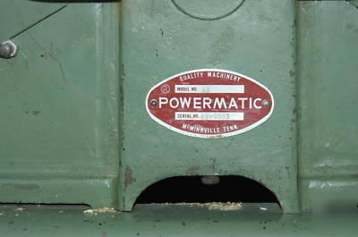 Powermatic 60 jointer 8INCH vintage american iron 1960S
