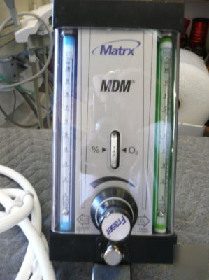  dental matrx mdm nitrous oxide/oxygen flowmeter 