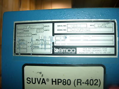 Bemco F100/350-8 environmental chamber
