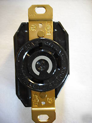 Hubbell twist-lock receptacle, HBL2630, lot of 10, 