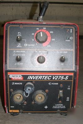 Lincoln electric invertec welder V275-s dc tig welding