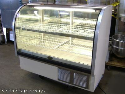 Marc bcr-59 curved glass refrig. bakery display case