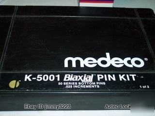 Medeco k-5001 biaxial bottom pin kit 50 serie locksmith