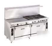 New restaurant range w/ 6 burners and 24