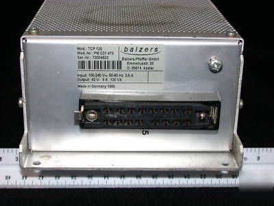 Pfeiffer balzers TCP120 turbo molecular pump controller