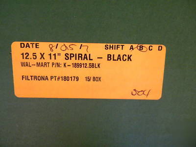Spiral price sign holder retail display board black