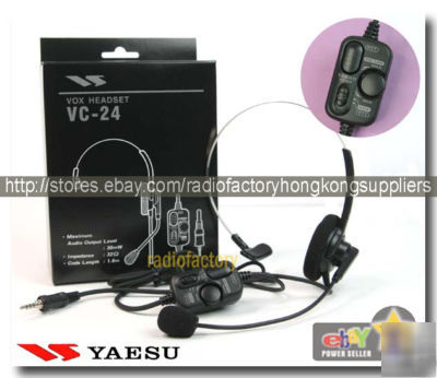 Yaesu vc-24 vox headset for vx-170 vx-6R vx-7R vx-177