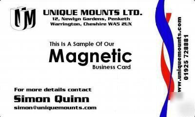 100 magnetic business cards **be different**