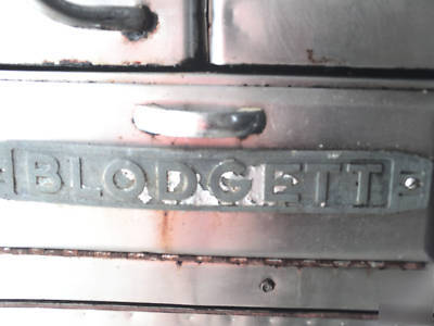 Blodgett stainless steel double convection oven.