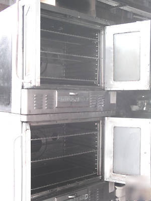 Blodgett stainless steel double convection oven.