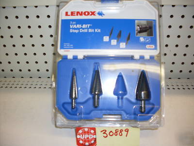 Lenox 3 piece vari-bit step drill bit set - 30889