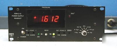 Mks pdr-c-1C digital power supply and digital readout