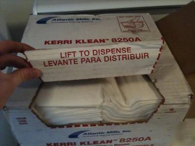 New lot of 150 food service towels 13.5X24 white inbox 
