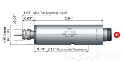 Nsk nakanishi ceramic bearing spindle -453E 1.18