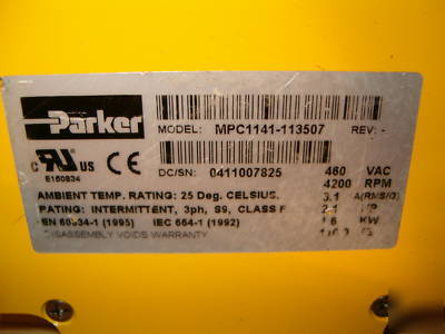 Parker servo motor MPC1141-113507 mpn stepper