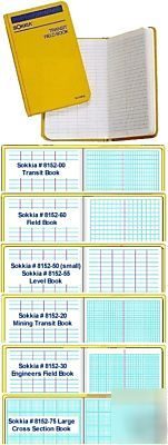 Sokkia hard bound field books 2 mdls. see details