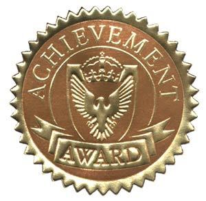 Achievement seal 4 pcs