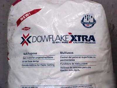 Dowflake xtra calcium chloride, 50# bag