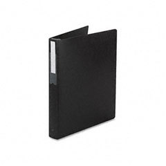 Hanging storage binder with label holder on spine, 1 c