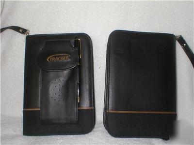 New organizer day planner black w/zipper phone holder 