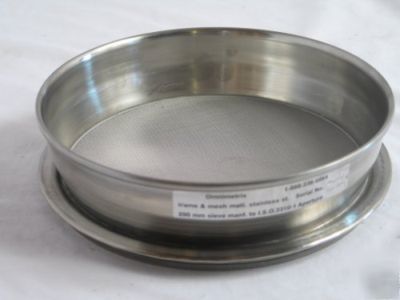 New testing sieve, omnitronix 400UM stainless steel 8