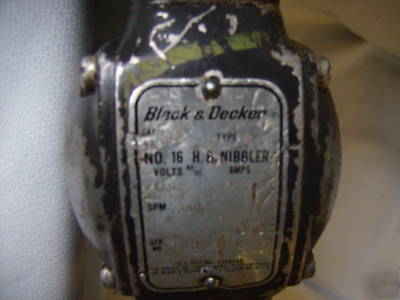 Nib bler 16 ga black & decker metalworking tool