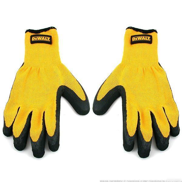 Dewalt rubber coated gloves sz x-large