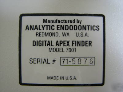 Kerr digital apex finder, analytic endo / sybronendo