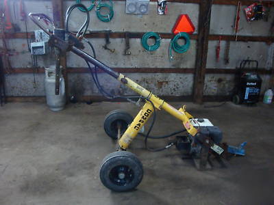 Compac post hole digger towable fence post honda